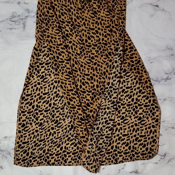 Nasty Gal Black and Tan Animal Print Dress - Picture 6 of 6